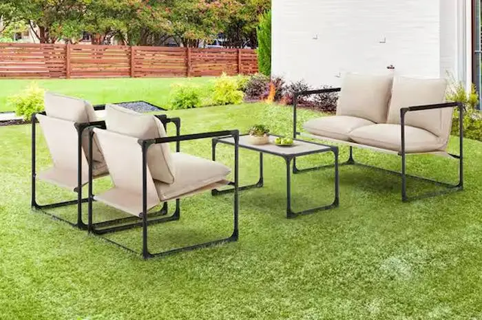 Backyard Patio Furniture on Grass