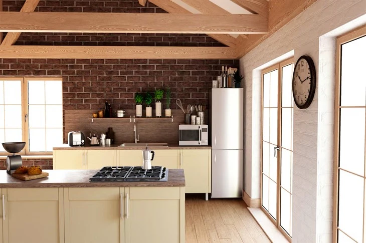 Outdoor kitchen cabinets nestled under a protective pergola, ideal for enjoying outdoor cooking and gatherings.