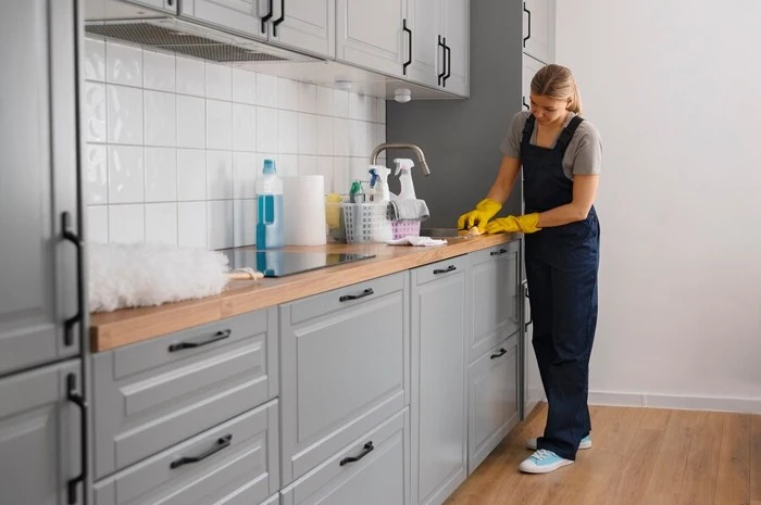 way to clean kitchen walls