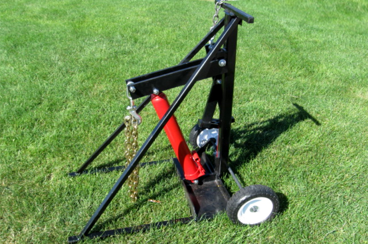 hydraulic fence post puller