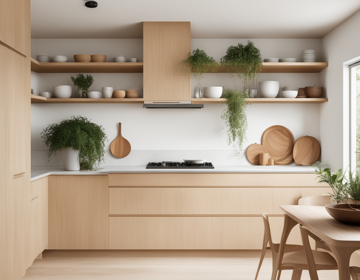 White Oak Kitchen Cabinets: Modern, Farmhouse & Natural 5 Natural white oak kitchen with Scandinavian minimalist design