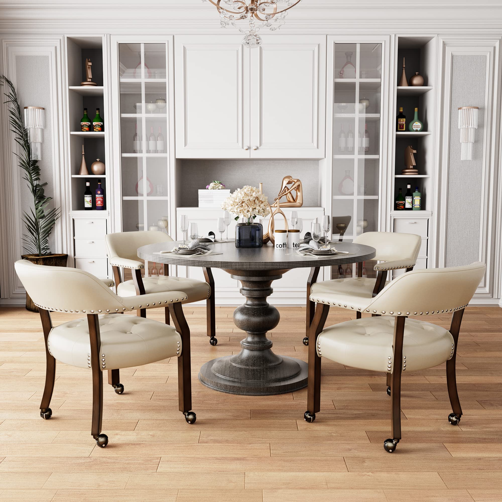 Dining Room Chairs With Wheels​