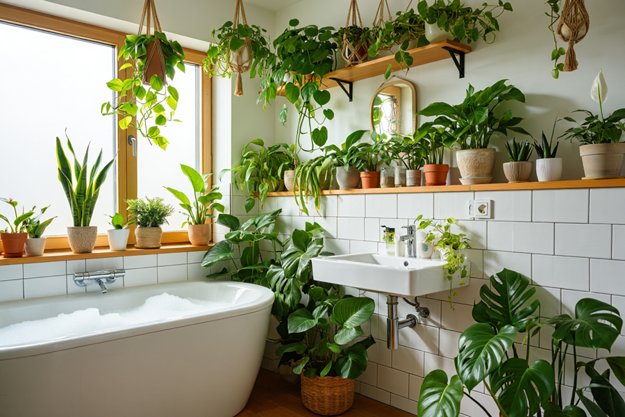 best plants for bathroom no light