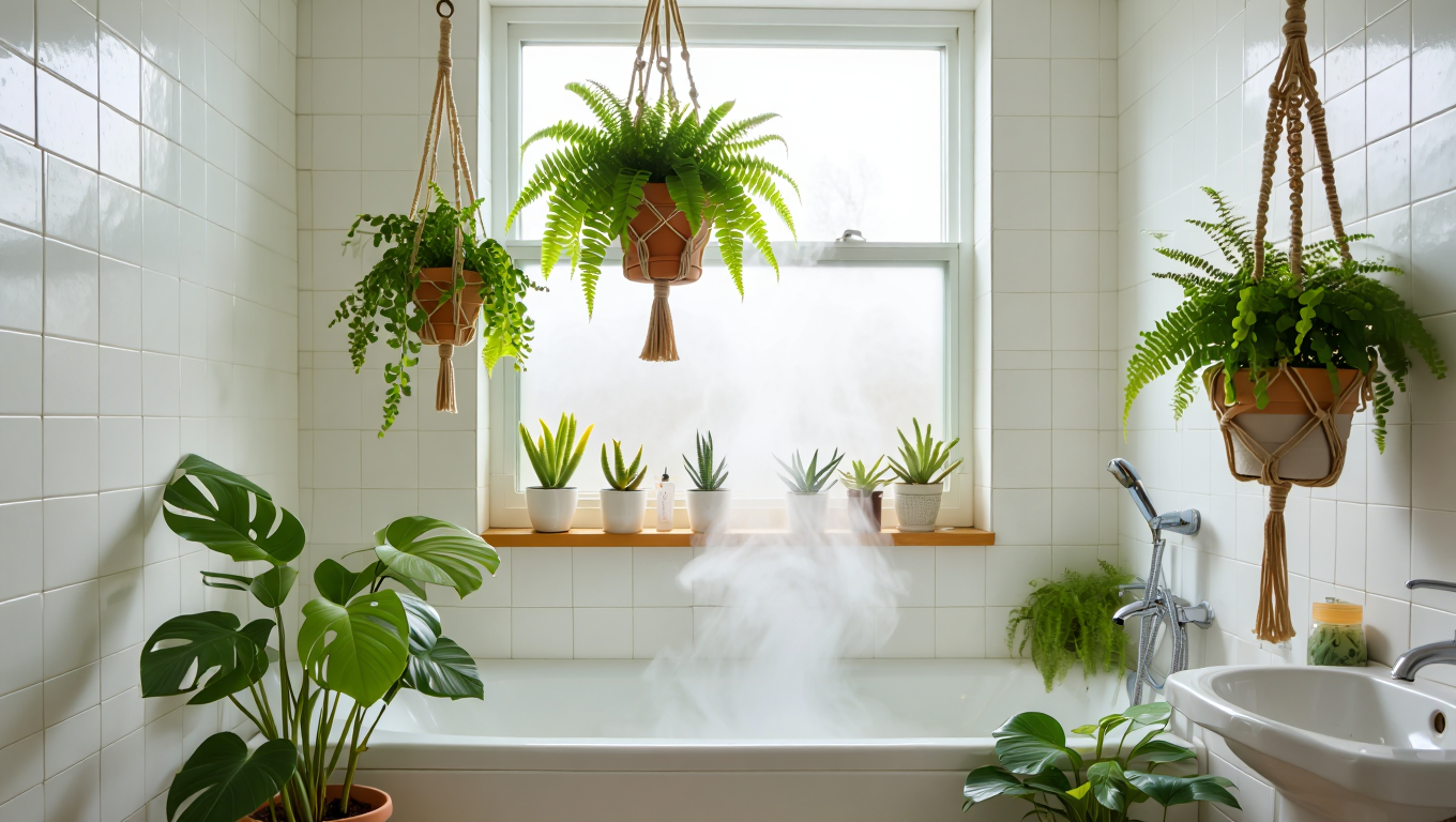 best plants for bathroom shower areas